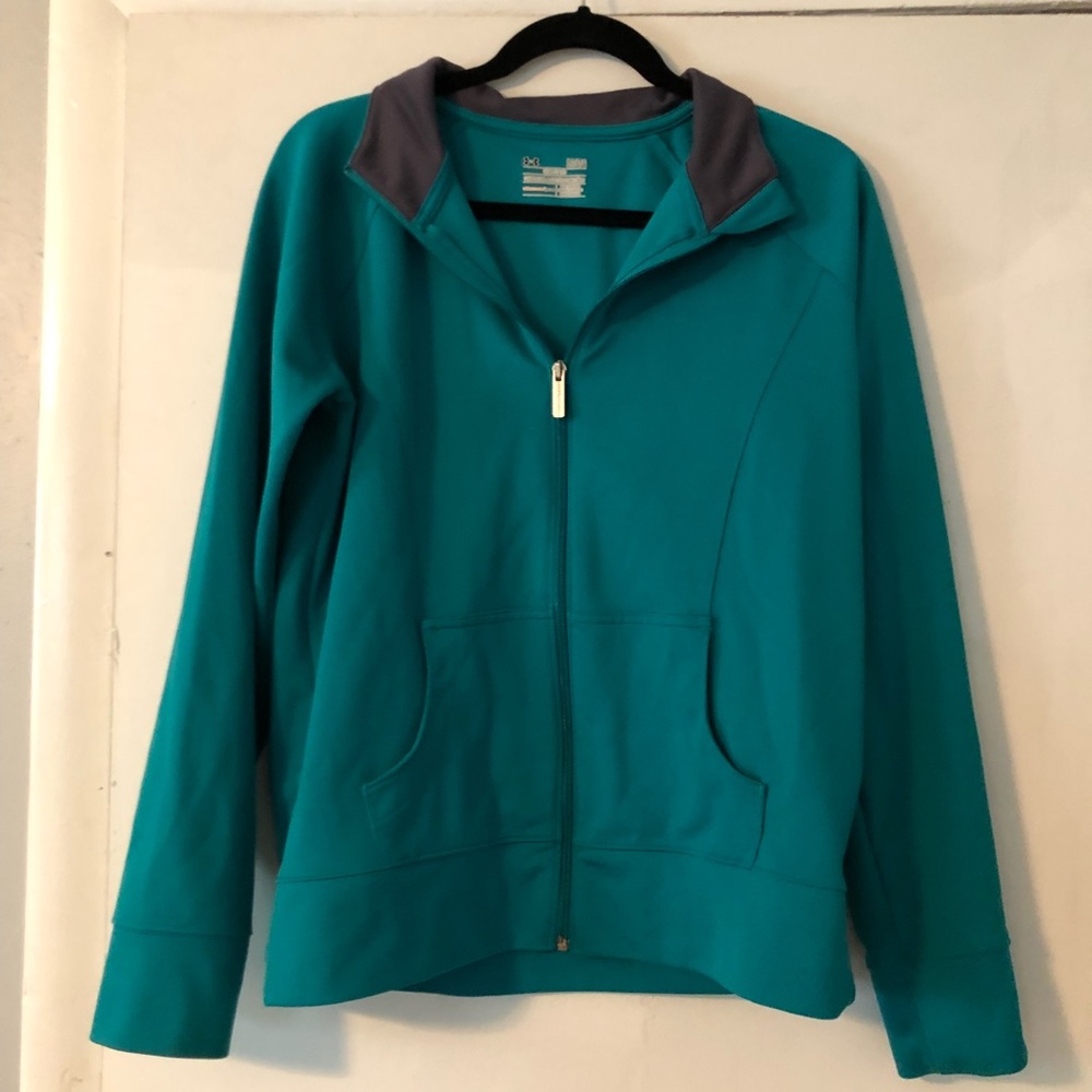 Under Armour teal green long sleeve zip up jacket